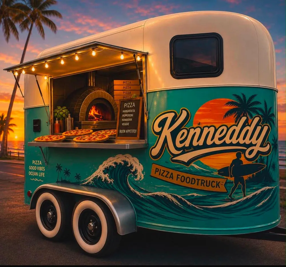 Carrinha Kenneddy Pizza Foodtruck em Mindelo